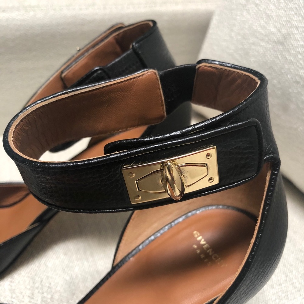 Givenchy Shark Lock Ankle Strap Sandals - Picture 3 of 12